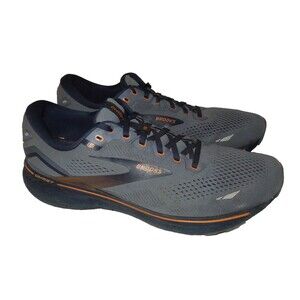 Brooks Ghost 15 Running Walking Sneakers Shoes Men's 12.5 Flintstone/Peacoat/Oak